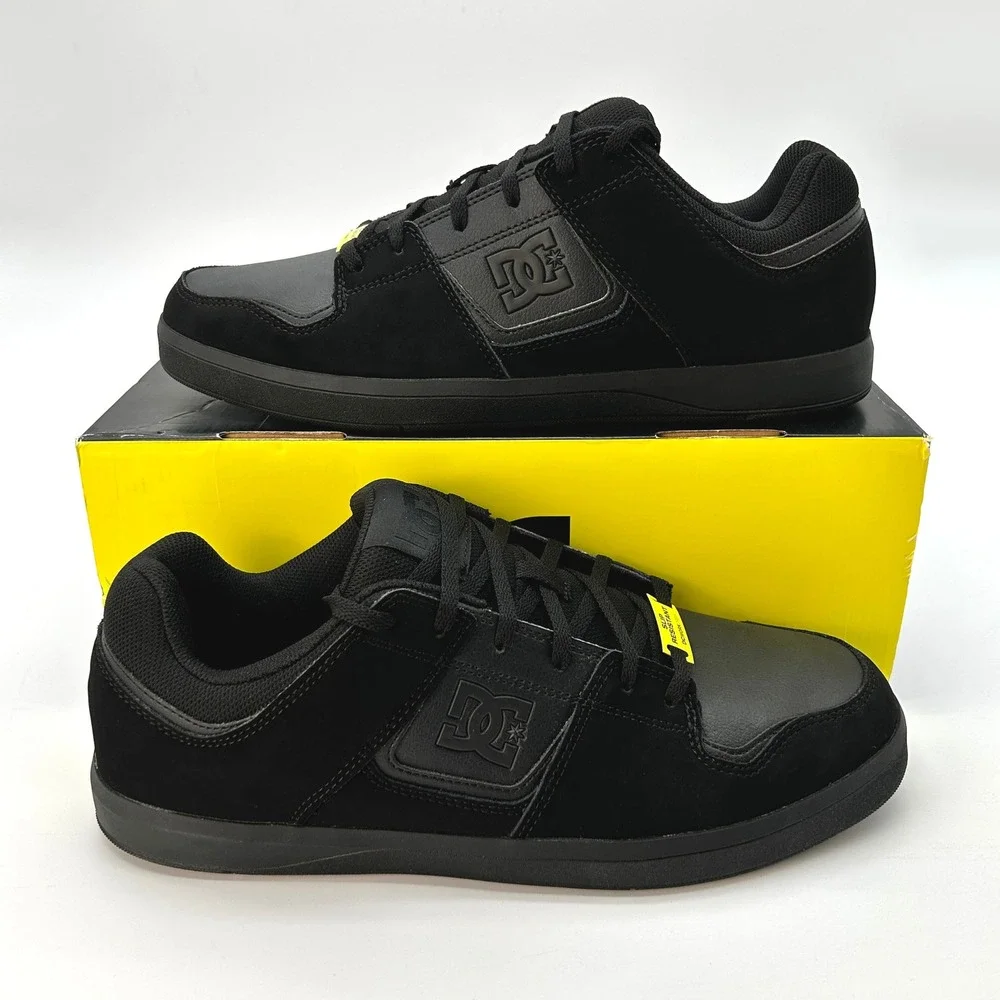 DC Shoes Cure Slip Resistant Work Shoes Mens Size 11.5 Wide Black DC60301 NEW